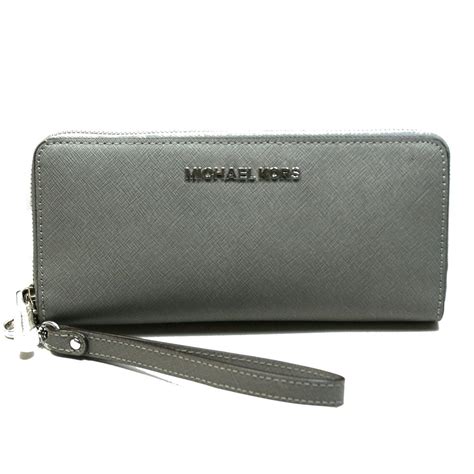 Michael Kors Jet Set Travel Continental Wristlet in Ash Grey